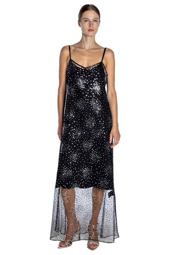 'LUNAR NOIR' CLASSIC SLIP DRESS - - Libertine