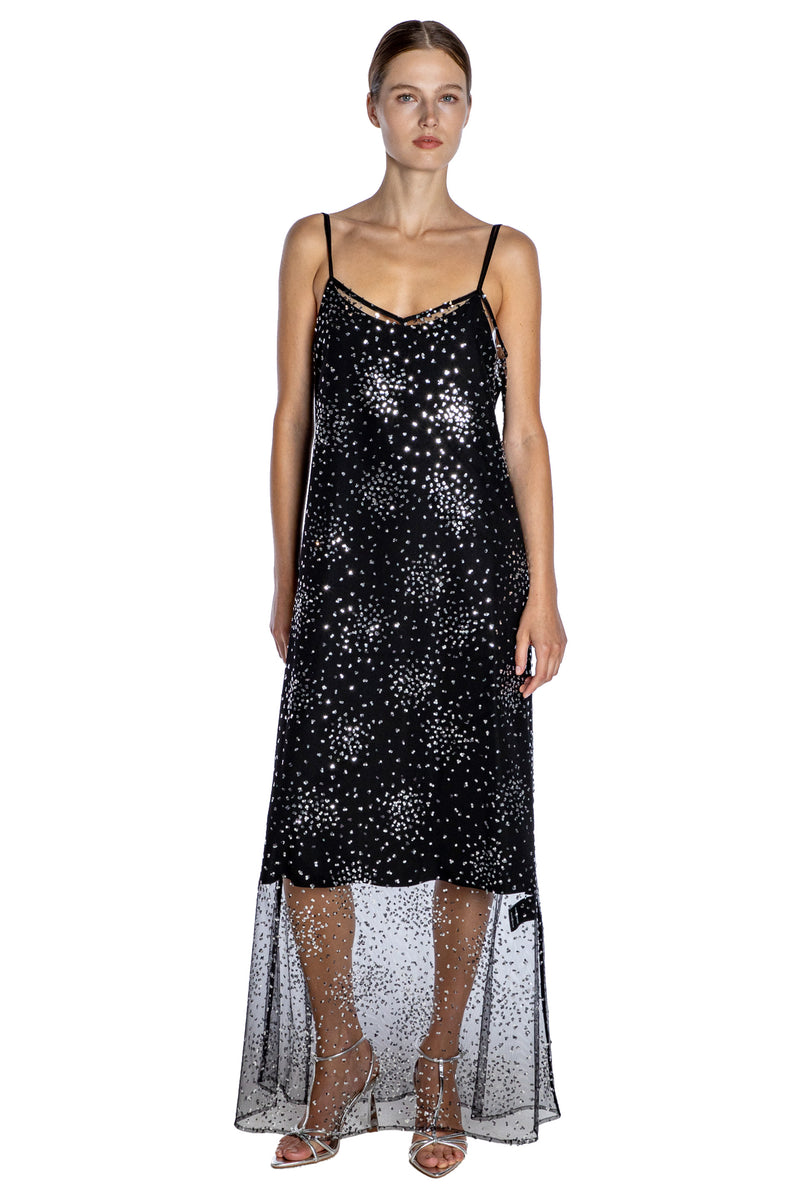 'LUNAR NOIR' CLASSIC SLIP DRESS - - Libertine