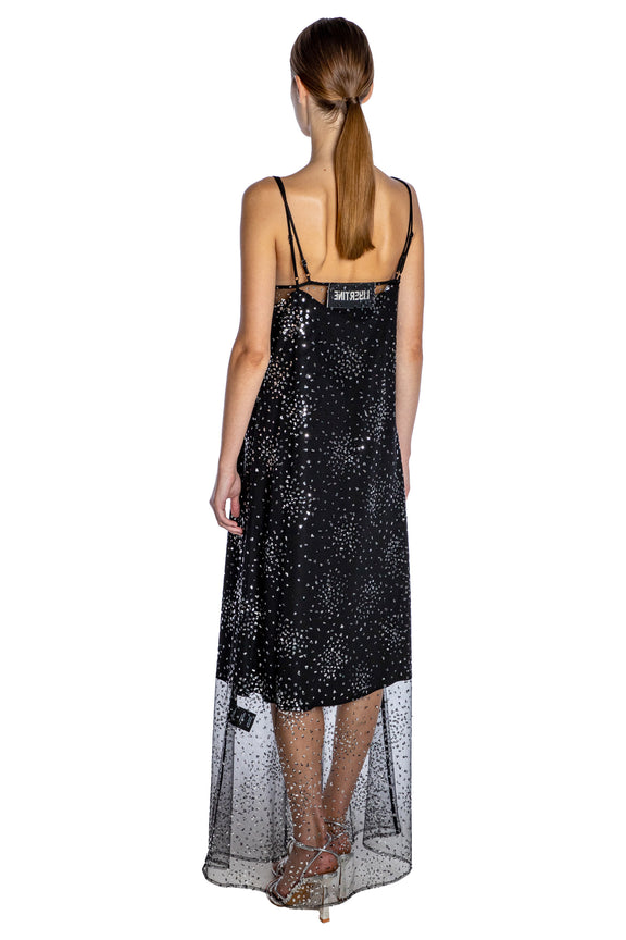 'LUNAR NOIR' CLASSIC SLIP DRESS - - Libertine