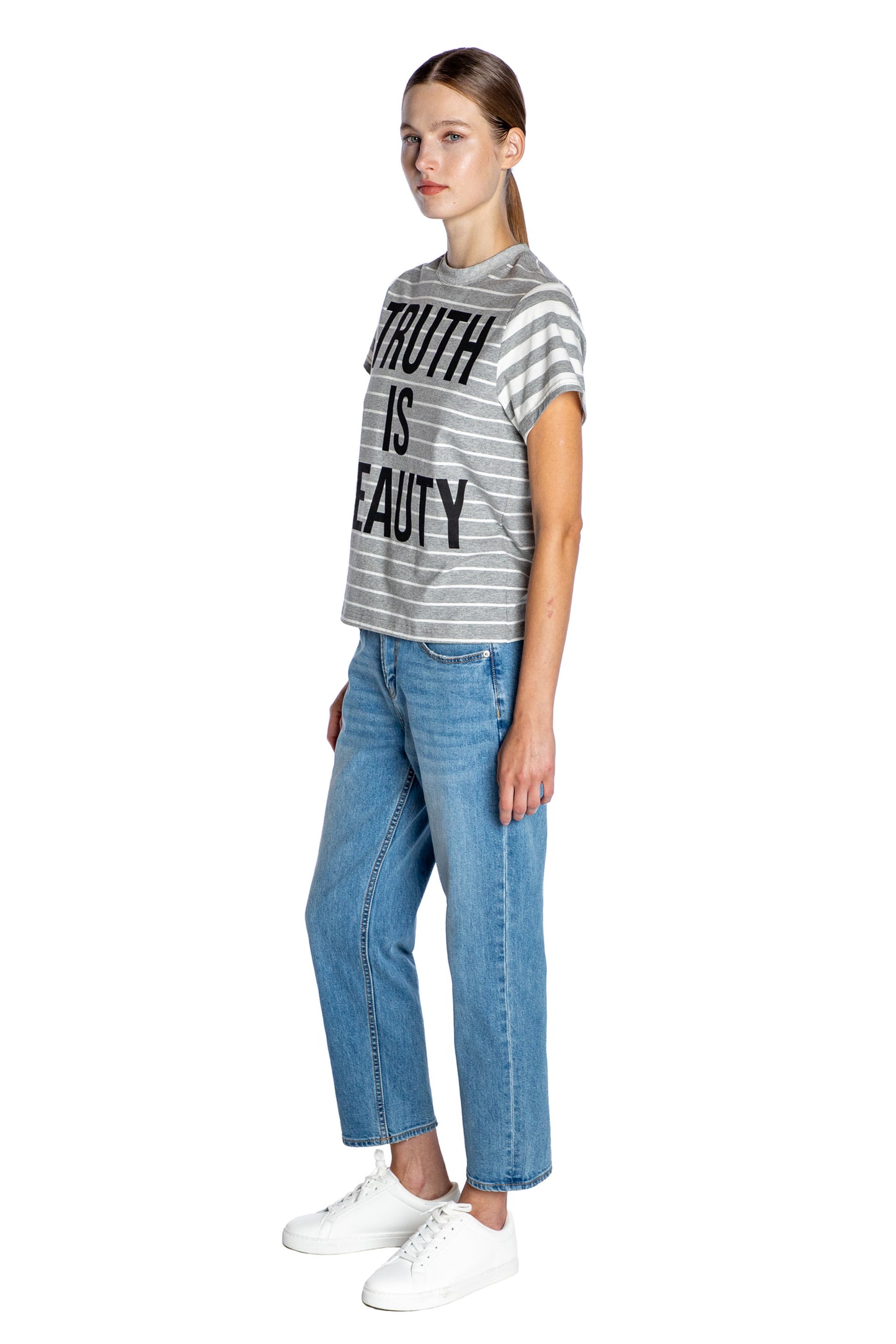 'TRUTH IS BEAUTY' SLIM SHORT SLEEVE T SHIRT - - Libertine