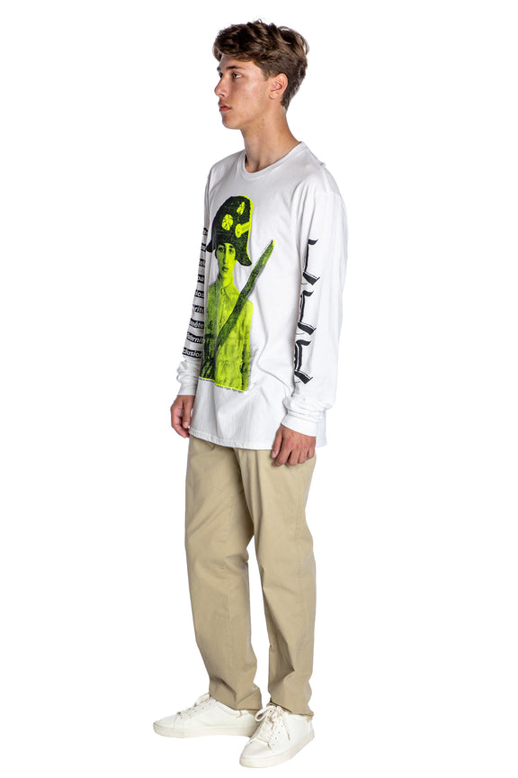 'PAIX SILK SCREEN' LONG SLEEVE T SHIRT - - Libertine