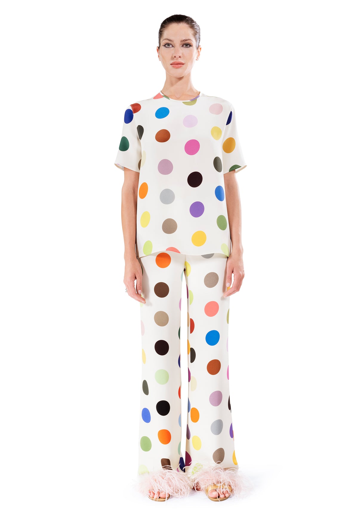 'SPOTS' WIDE LEG PANTS -  - Libertine