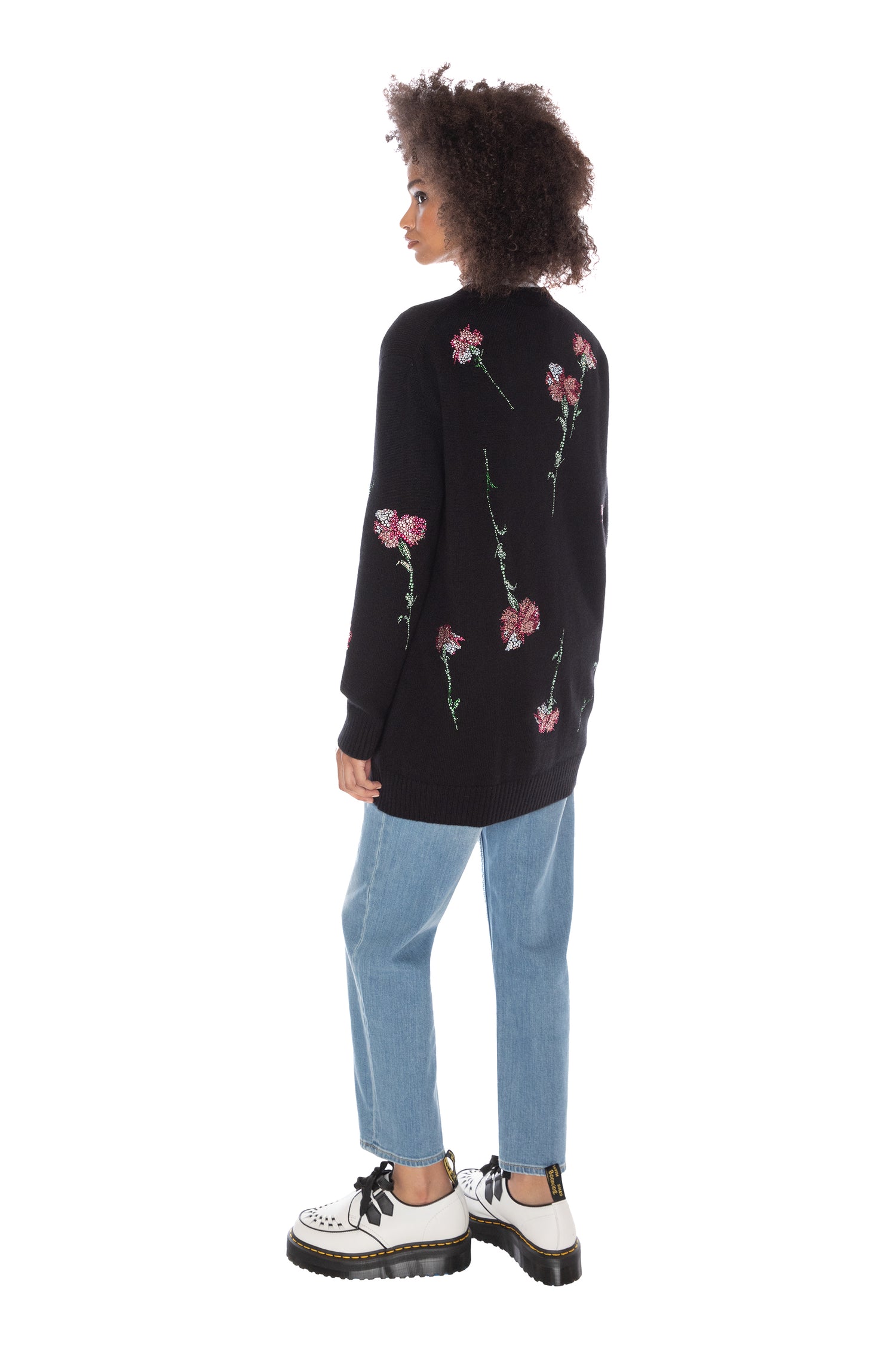 'CECIL BEATON PINK CARNATION' OVERSIZED CARDIGAN -  - Libertine