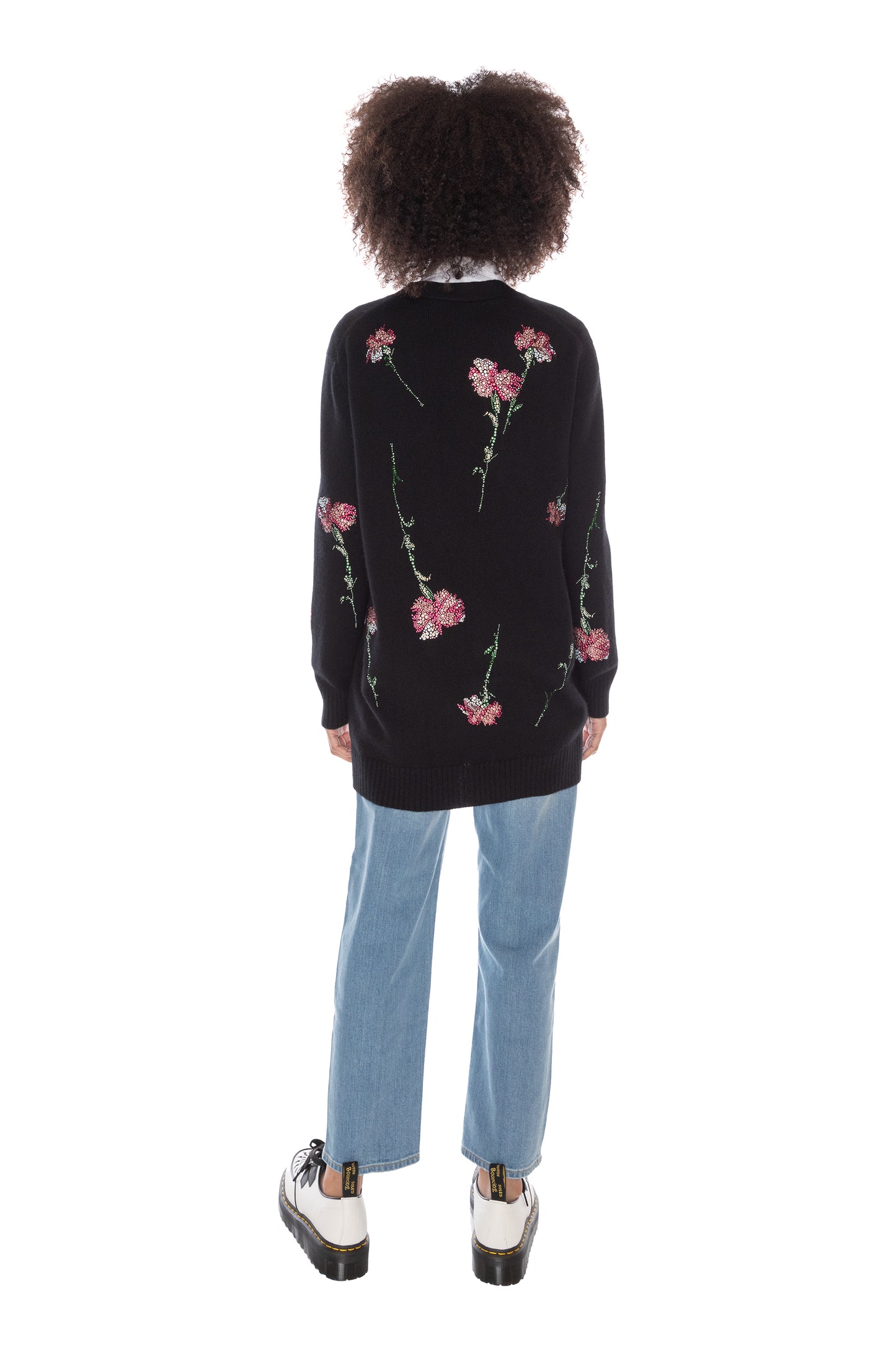 'CECIL BEATON PINK CARNATION' OVERSIZED CARDIGAN -  - Libertine