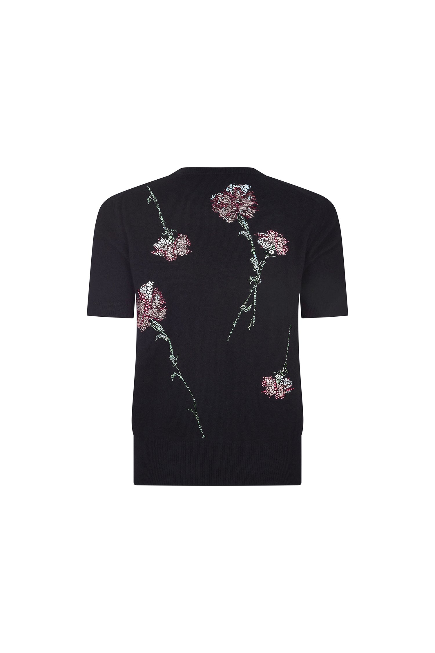 'CECIL BEATON PINK CARNATION' SHORT SLEEVE PULLOVER -  - Libertine