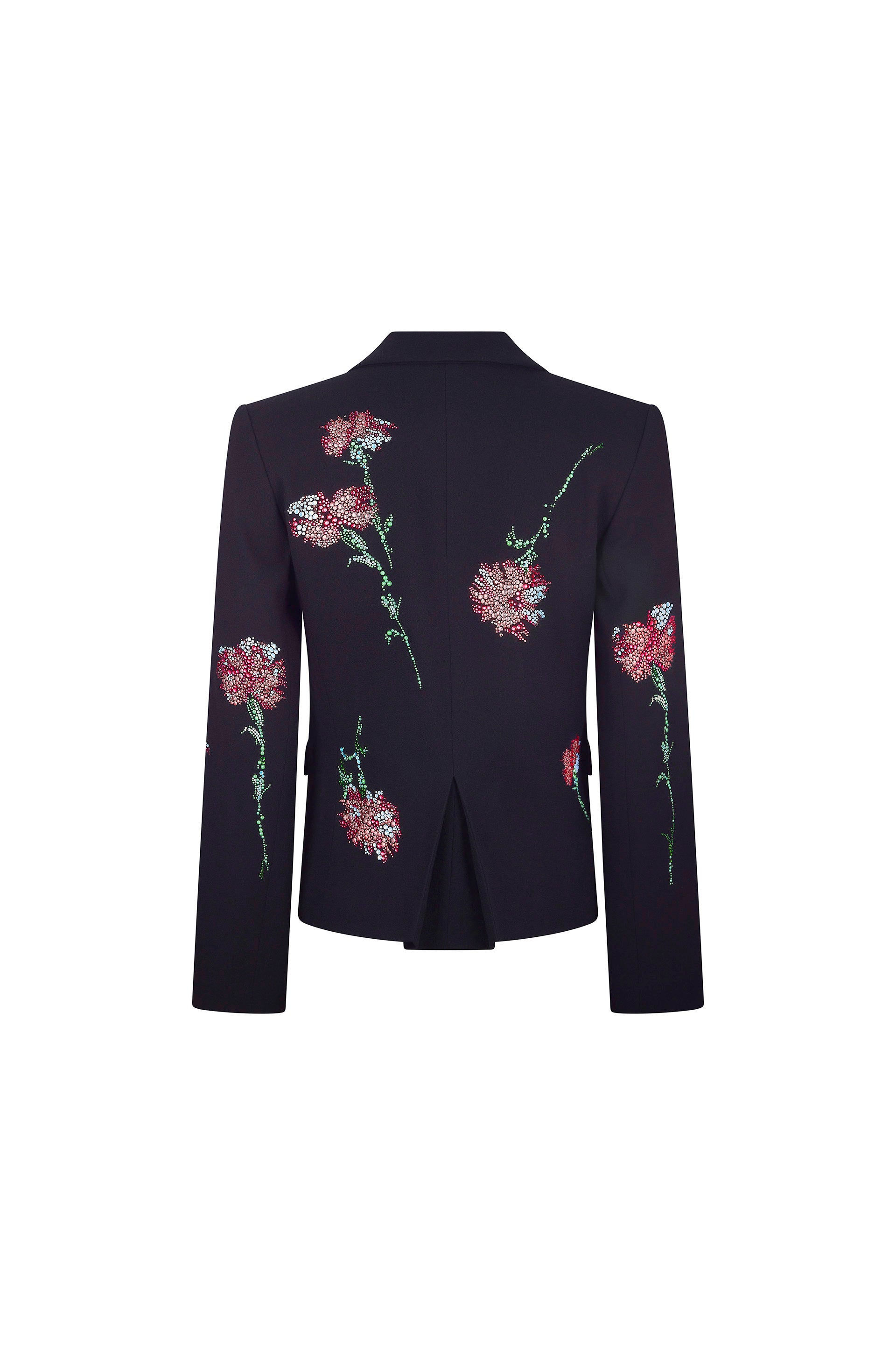 'CECIL BEATON PINK CARNATION' CRYSTAL L/S SHORT JACKET -  - Libertine