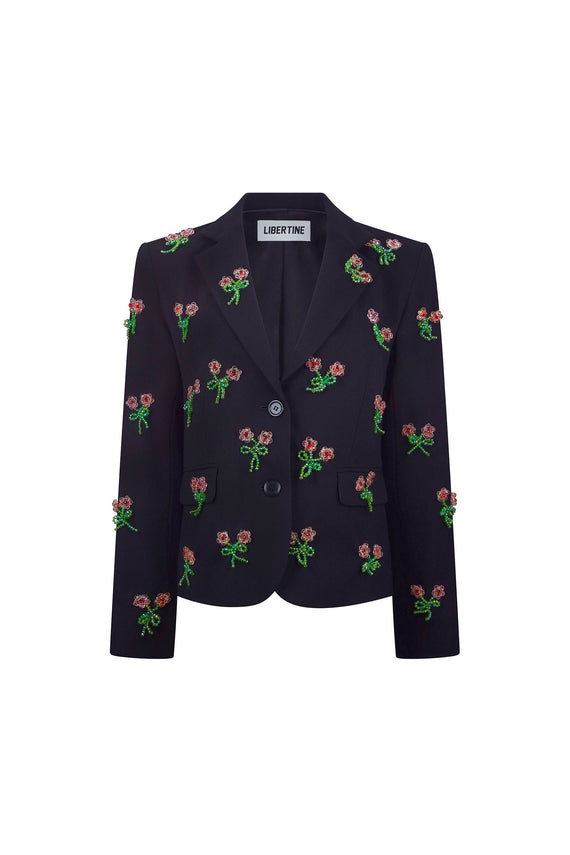 'GLASS FLOWERS' L/S SHORT JACKET - - Libertine - Main image