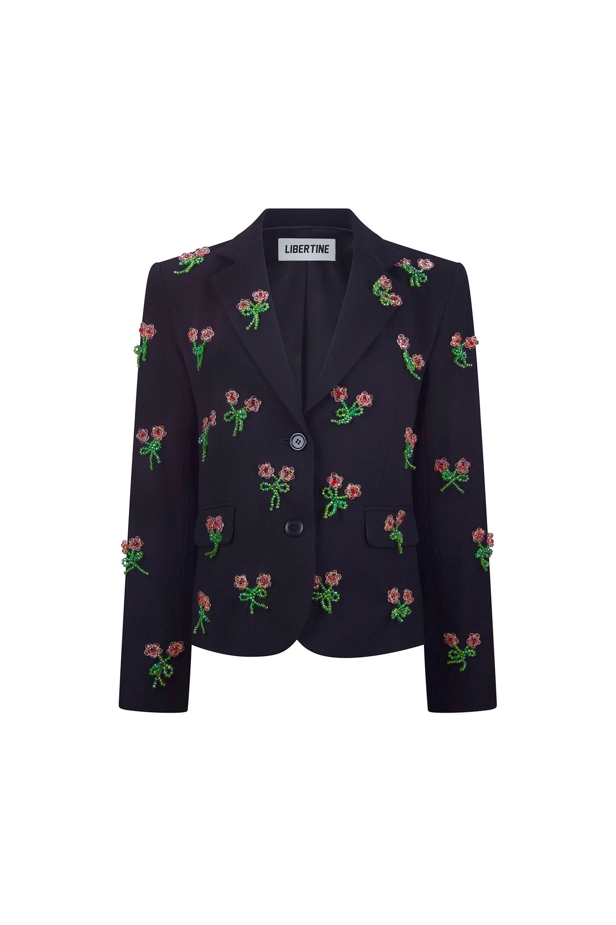 'GLASS FLOWERS' L/S SHORT JACKET - - Libertine