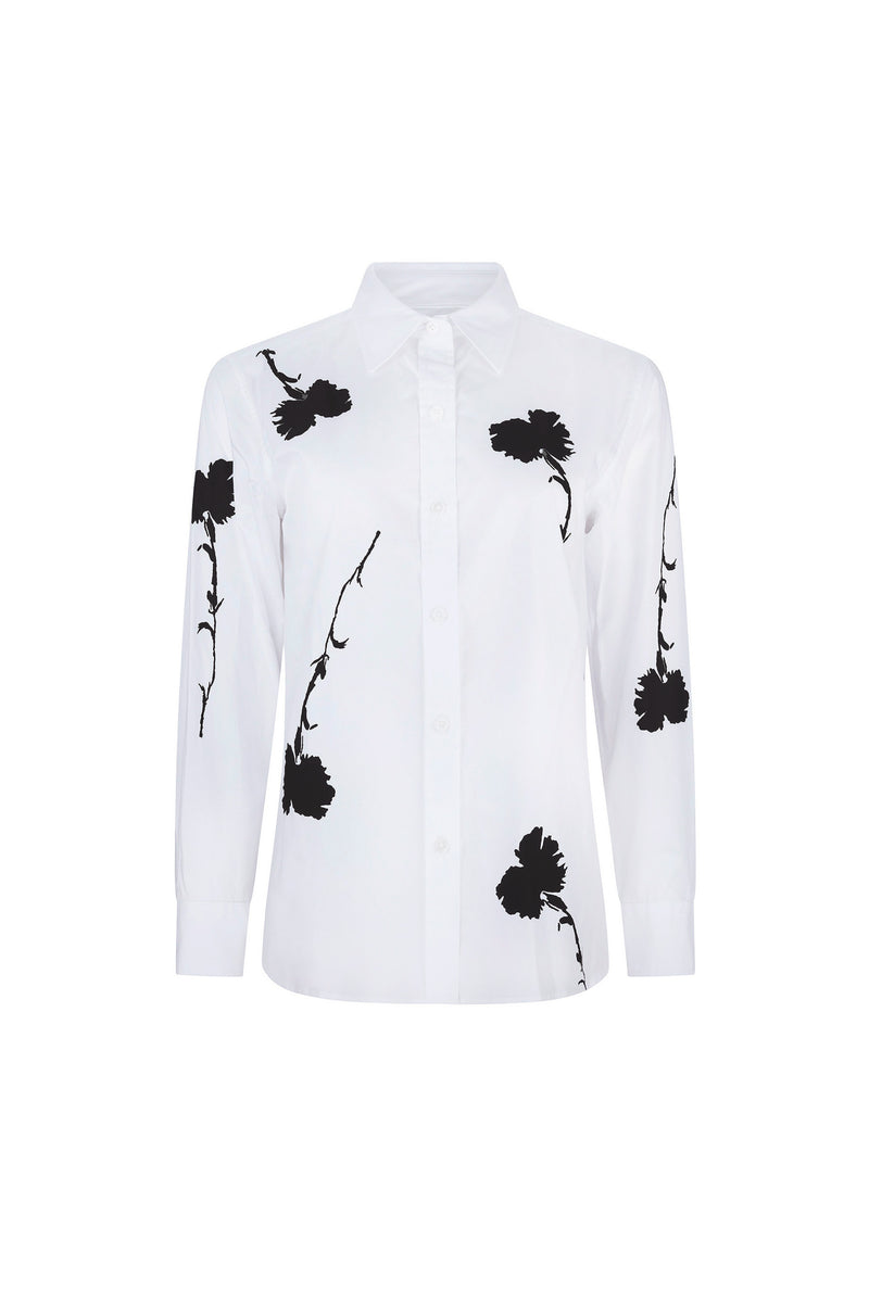 'CECIL BEATON CARNATION SILHOUETTE' NEW CLASSIC SHIRT - - Libertine