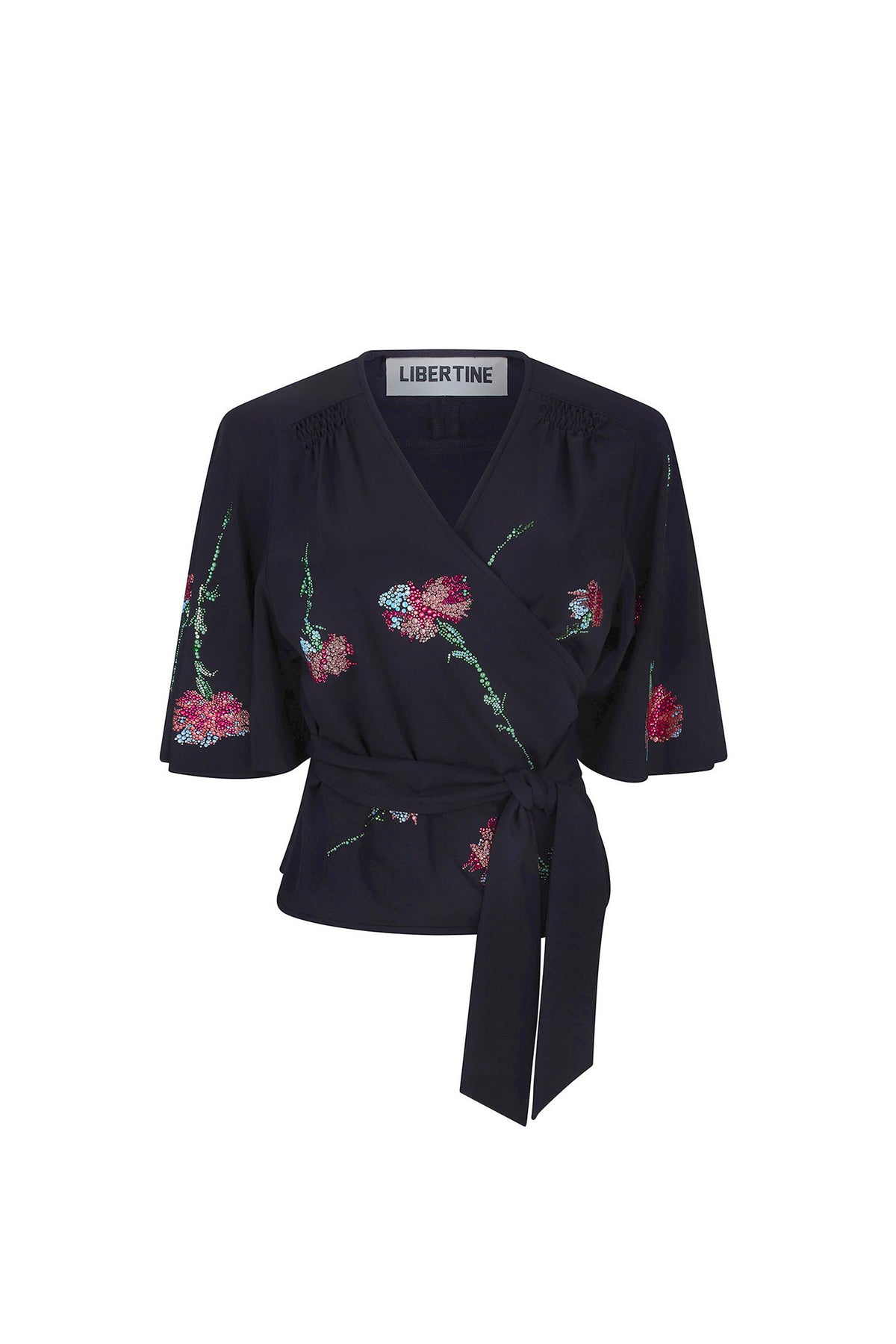 'CECIL BEATON PINK CARNATION' BUTTERFLY BLOUSE - - Libertine