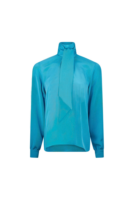 'HOCKNEY'S POOL' SLIM KEITH TIE BLOUSE - - Libertine - Main image