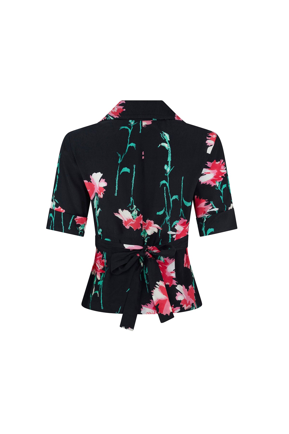 'CECIL BEATON PINK CARNATION' JAZZY BLOUSE - - Libertine