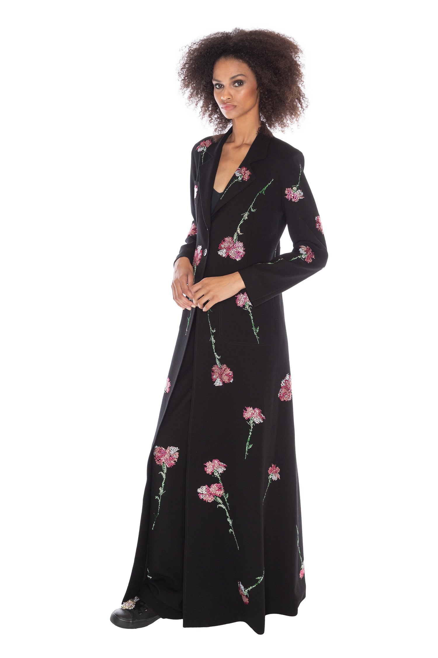 'CECIL BEATON PINK CARNATION' MAXI COAT -  - Libertine