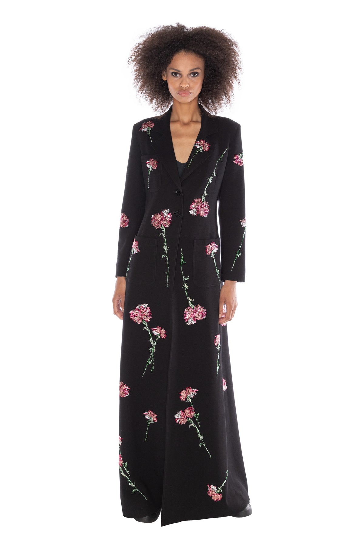 'CECIL BEATON PINK CARNATION' MAXI COAT -  - Libertine