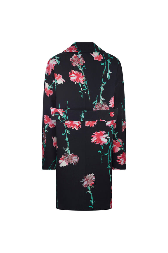 'CECIL BEATON PINK CARNATION' L/S PATCH POCKET COAT -  - Libertine