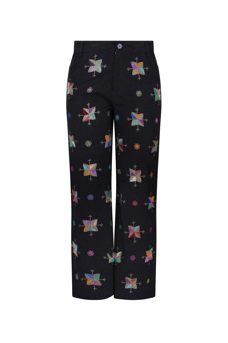 'ATLAS MOUNTAINS' CROPPED WIDE LEG PANT - - Libertine