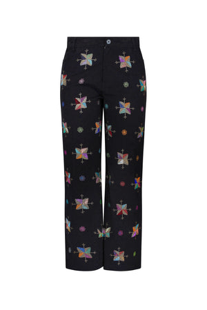 'ATLAS MOUNTAINS' CROPPED WIDE LEG PANT