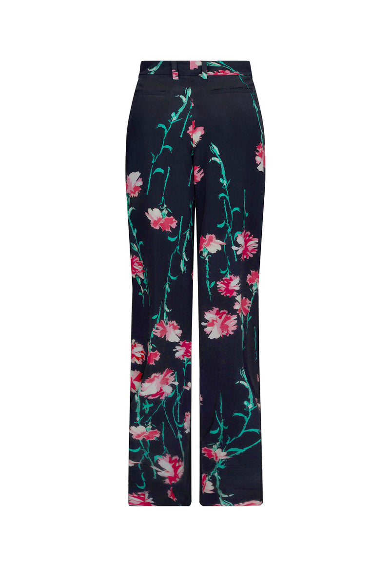 'CECIL BEATON PINK CARNATION' BAGGY TROUSERS - - Libertine