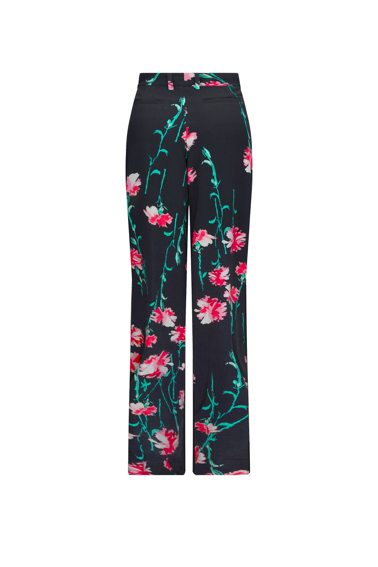 'CECIL BEATON PINK CARNATION' BAGGY TROUSERS -  - Libertine