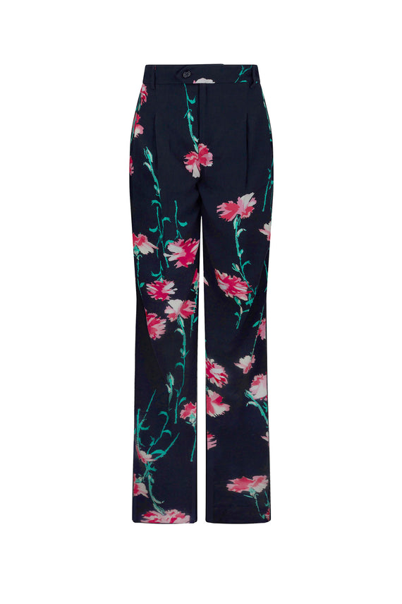 'CECIL BEATON PINK CARNATION' BAGGY TROUSERS - - Libertine - Main image