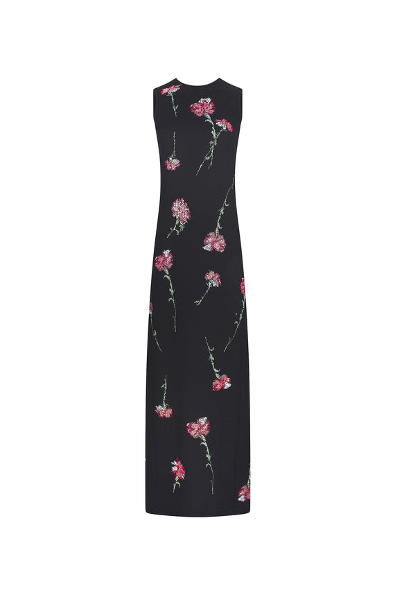 'CECIL BEATON PINK CARNATION' LONG SHIFT DRESS - - Libertine - Main image
