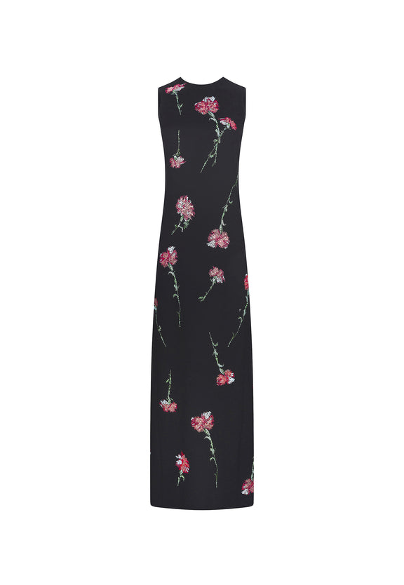 'CECIL BEATON PINK CARNATION' LONG SHIFT DRESS -  - Libertine