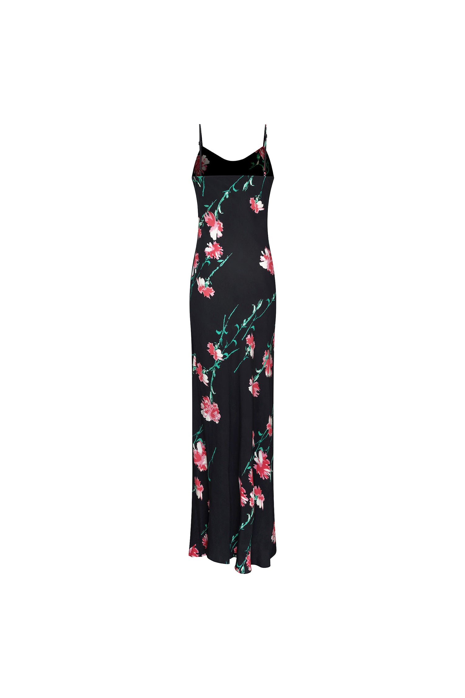 'CECIL BEATON PINK CARNATION' MAXI BIAS SLIP DRESS -  - Libertine