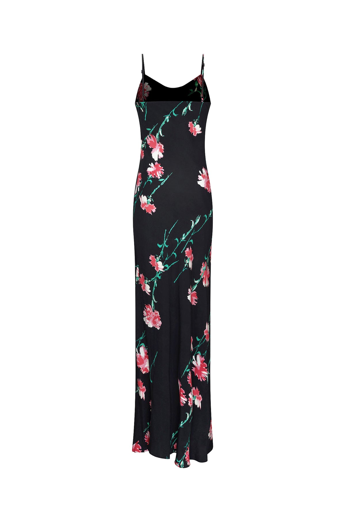 'CECIL BEATON PINK CARNATION' MAXI BIAS SLIP DRESS - - Libertine
