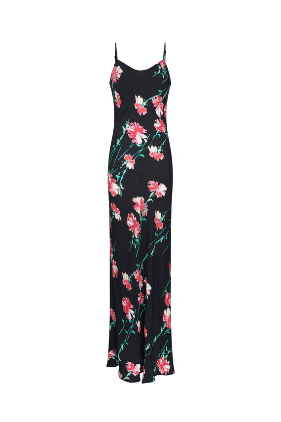 'CECIL BEATON PINK CARNATION' MAXI BIAS SLIP DRESS - - Libertine - Main image