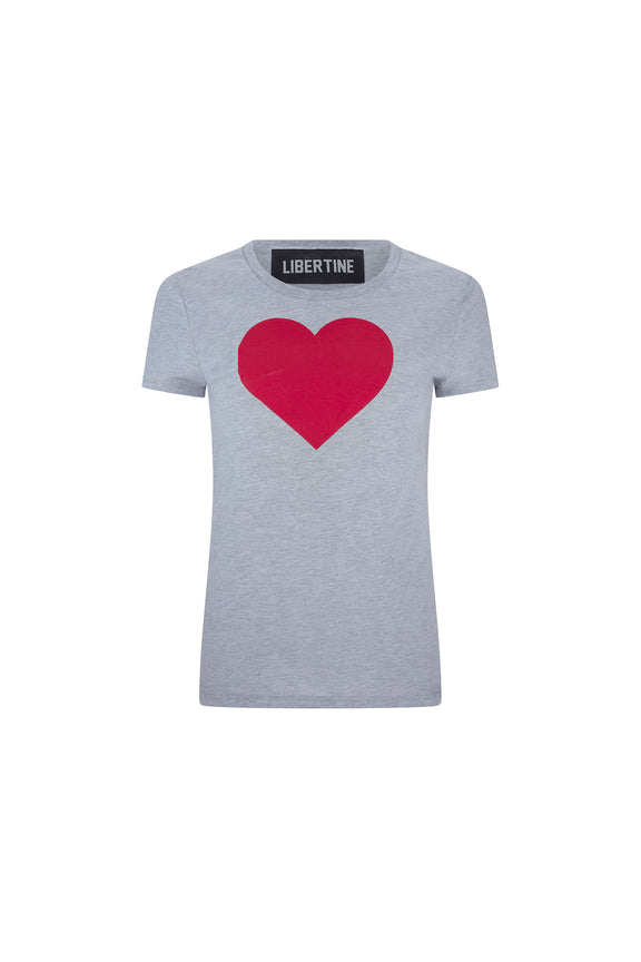 'PINKY RED HEARTS' T SHIRT - - Libertine