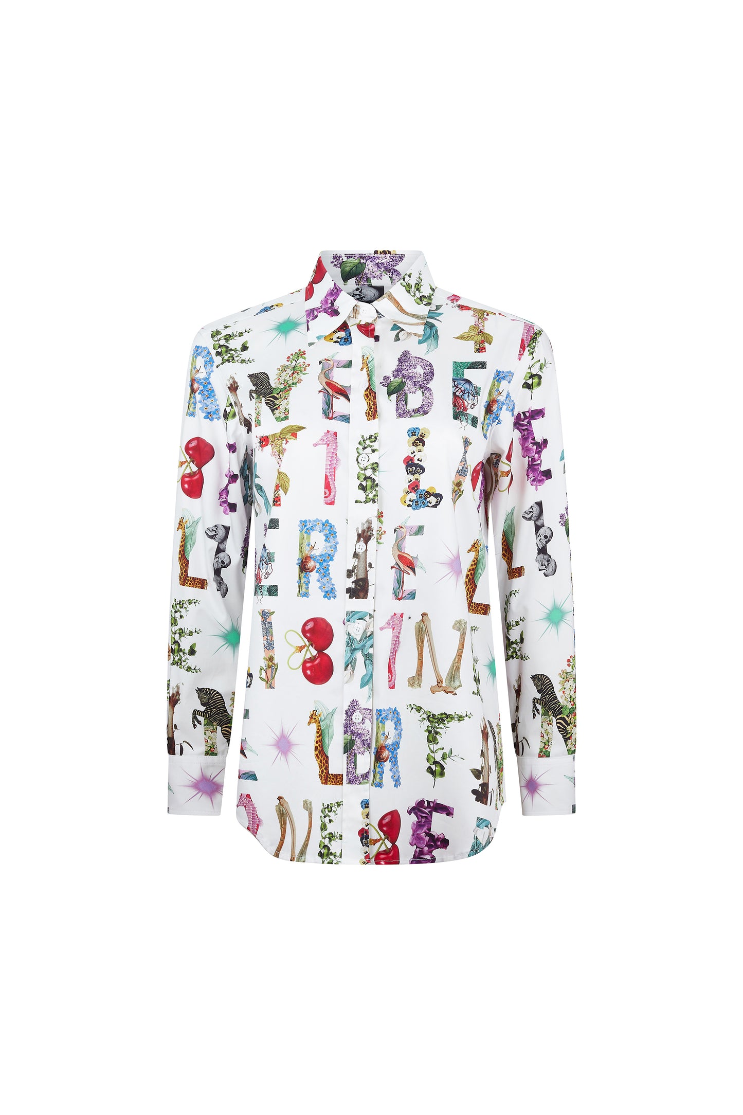 'WHITE DECO LETTERS' NEW CLASSIC SHIRT -  - Libertine