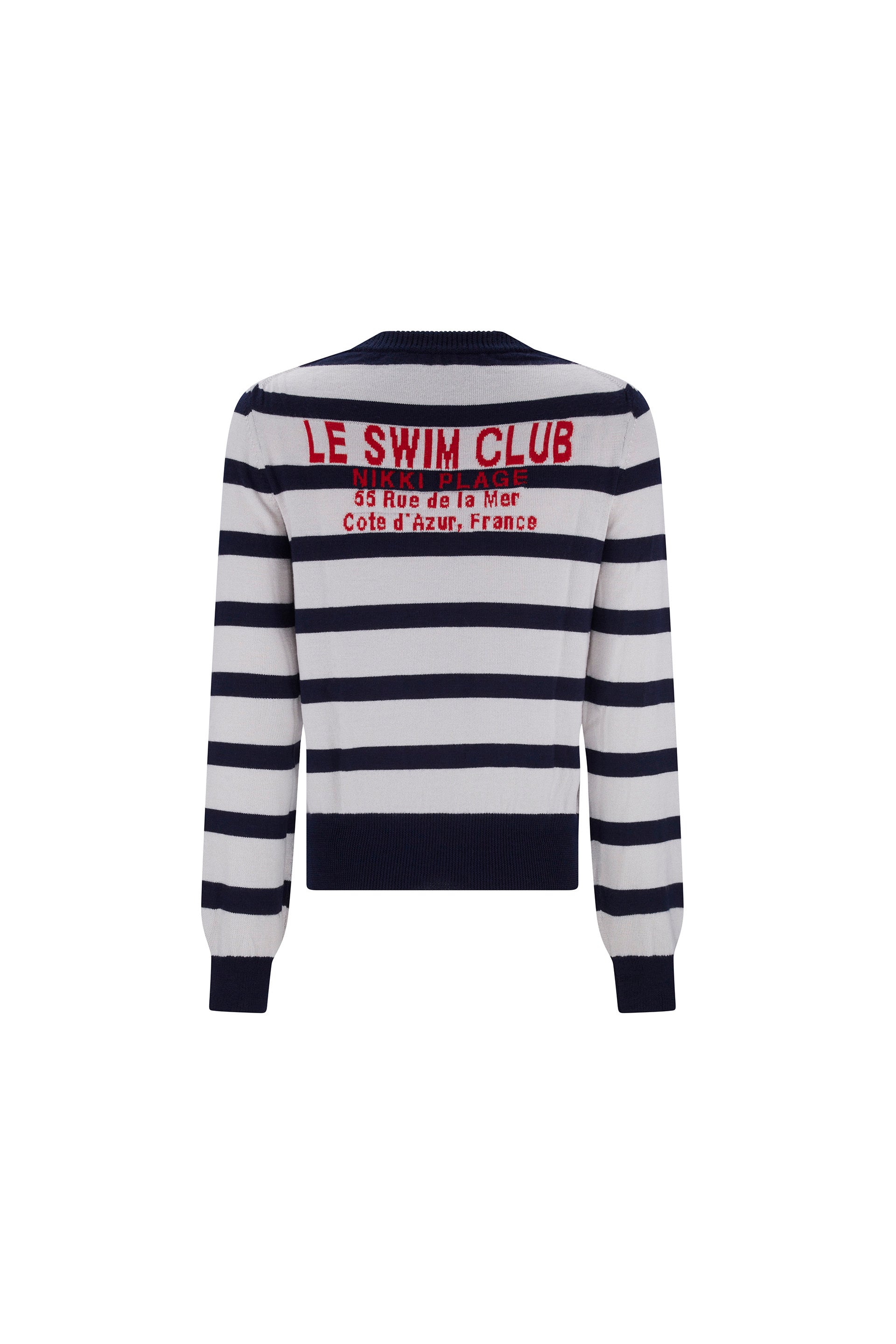 'SWIM CLUB' SHRUNKEN PULLOVER SWEATER -  - Libertine