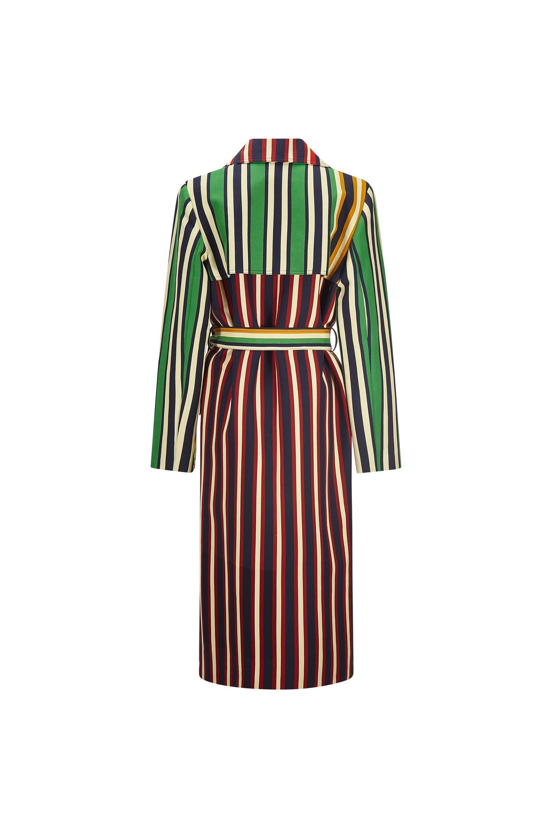 'ETON STRIPE' LONG TRENCH COAT -  - Libertine