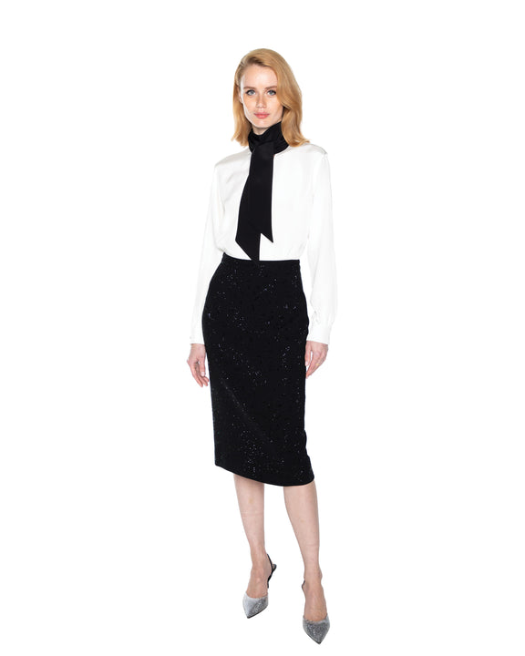 'HEAVY STARDUST' CLASSIC PENCIL SKIRT -  - Libertine