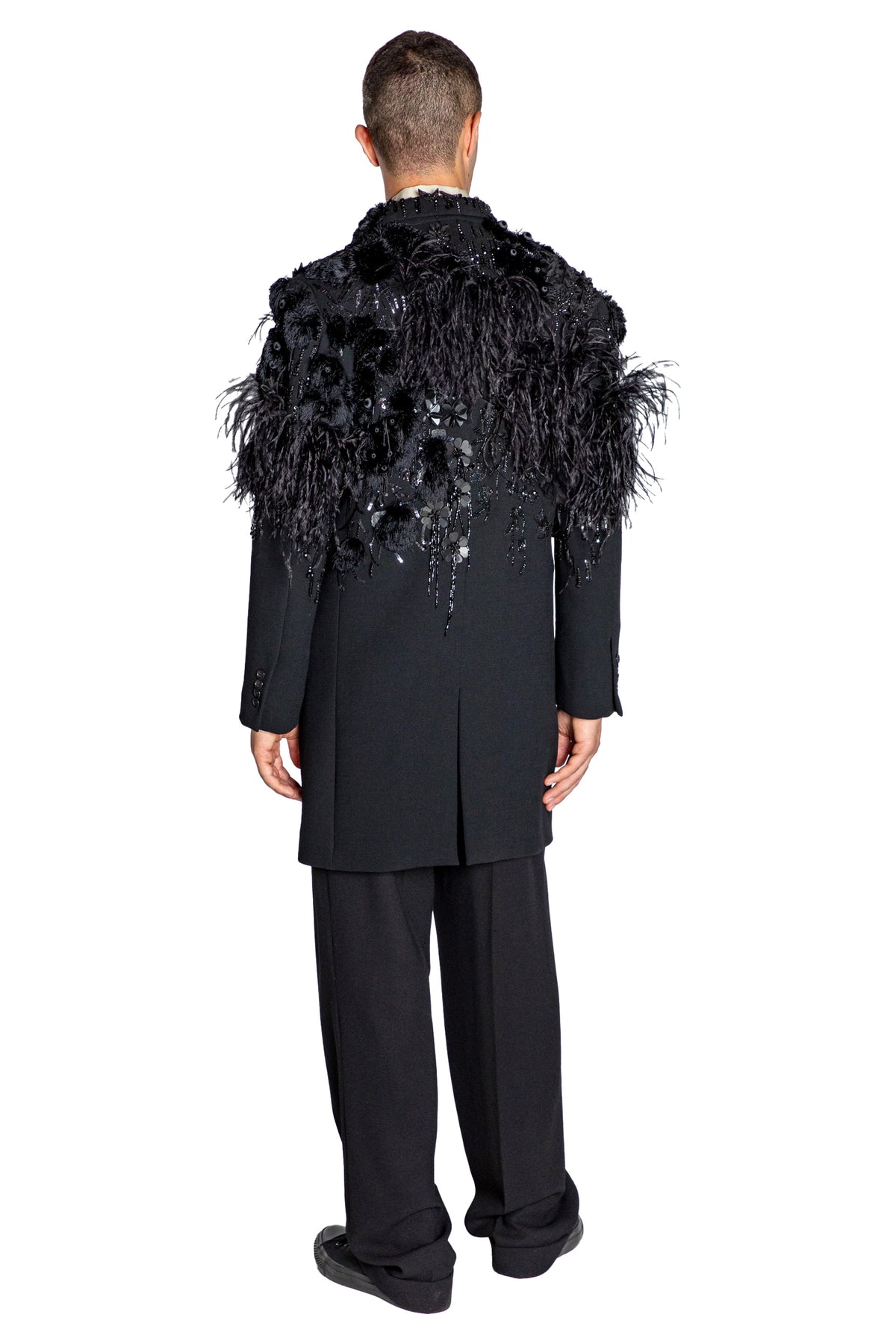 'LABYRINTH' EMBELLISHED DOUBLE BREASTED COAT - - Libertine