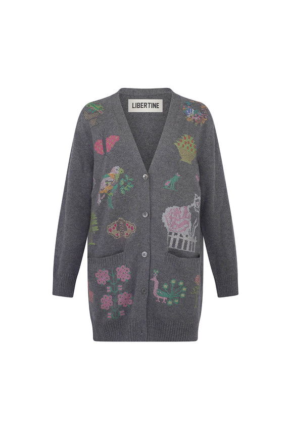 'NEEDLEPOINT MULTI' OVERSIZED CARDIGAN - - Libertine