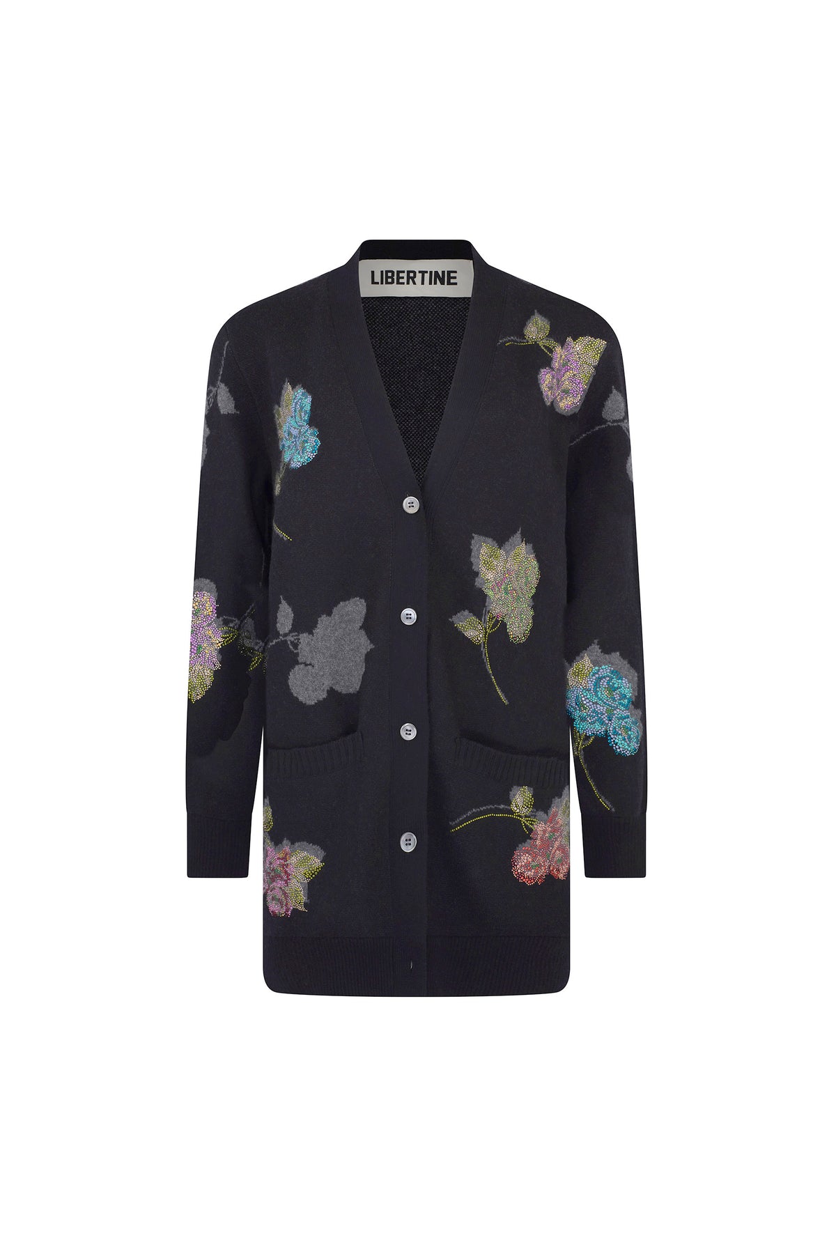 'PRIMROSE SHADOWS' OVERSIZED CARDIGAN - - Libertine