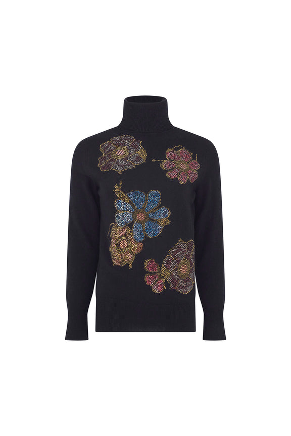 'FLEUR D'OR' SLIM TURTLENECK - - Libertine
