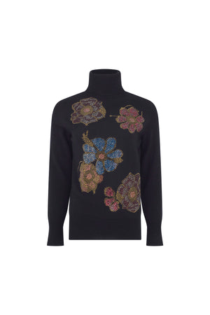 'FLEUR D'OR' SLIM TURTLENECK