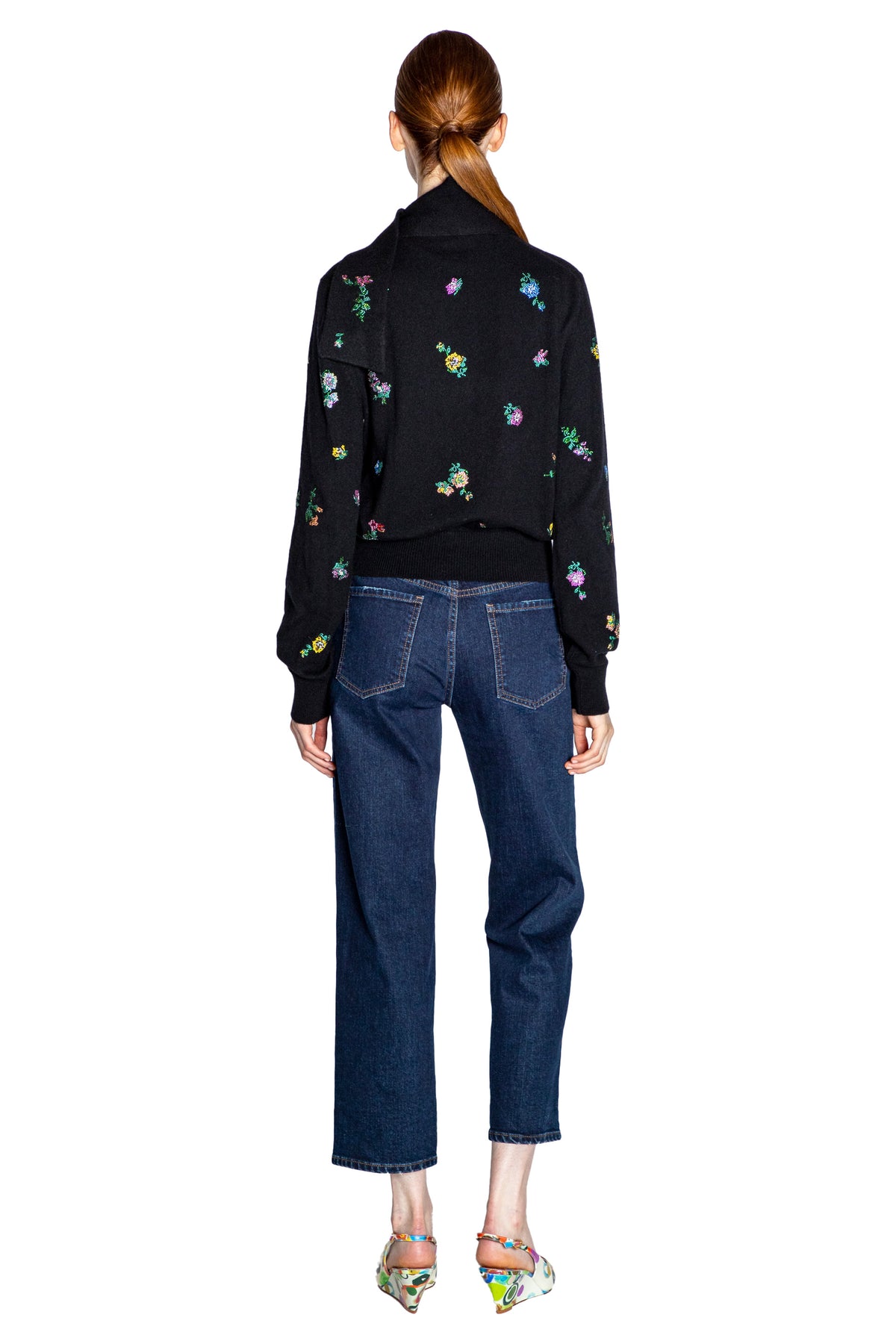 'JOY AND MIRTH' SCARF SWEATER - - Libertine