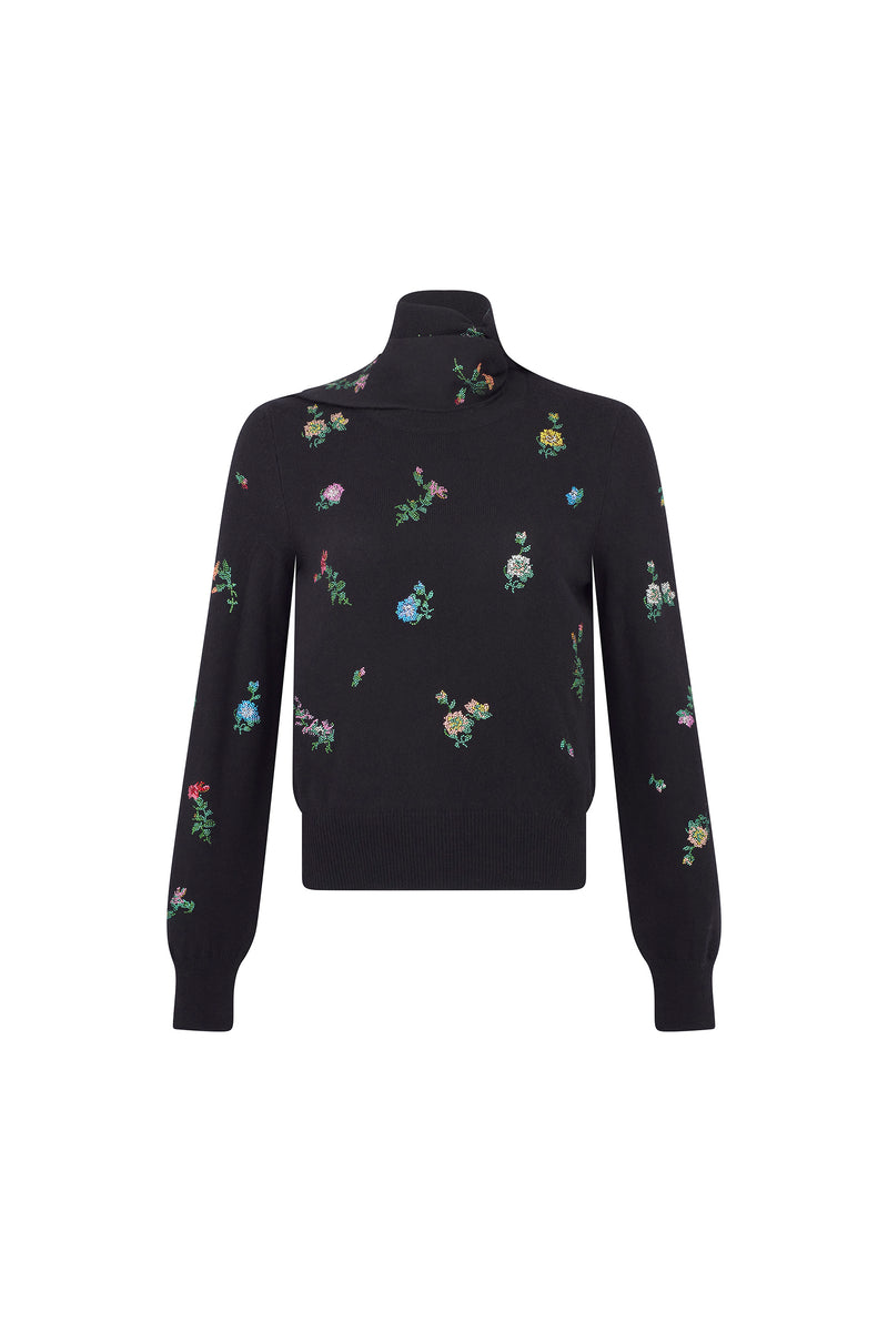 'JOY AND MIRTH' SCARF SWEATER - - Libertine