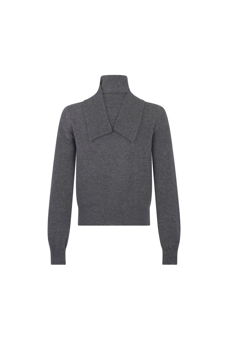 'NEEDLEPOINT MULTI' SCARF SWEATER - - Libertine
