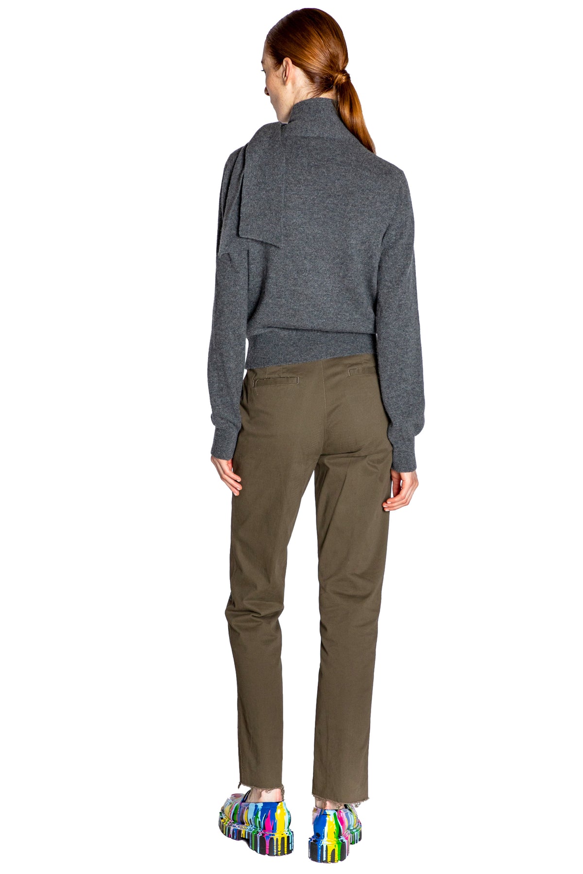 'NEEDLEPOINT MULTI' SCARF SWEATER - - Libertine