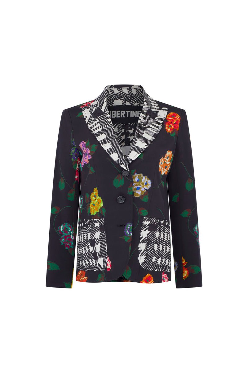 'ANTIQUE PRIMROSE' PATCH POCKET JACKET - - Libertine