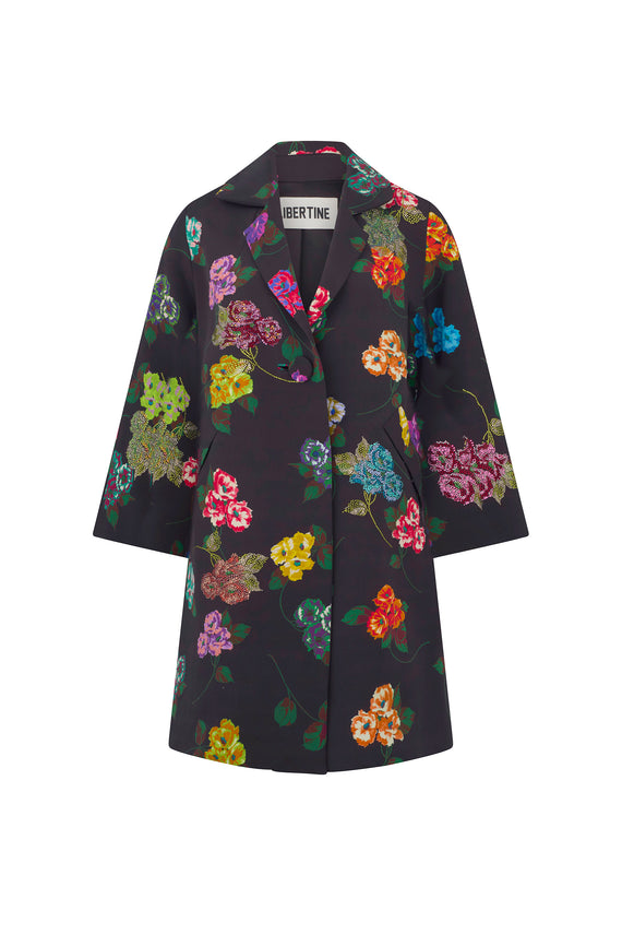 'ANTIQUE PRIMROSE' NOTCHED LAPEL COAT - - Libertine - Main image