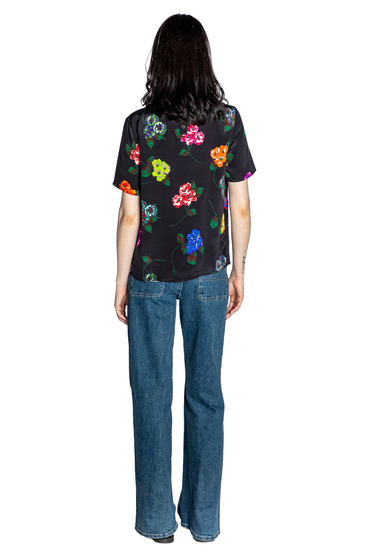 'ANTIQUE PRIMROSE' SHORT SLEEVE BLOUSE - - Libertine
