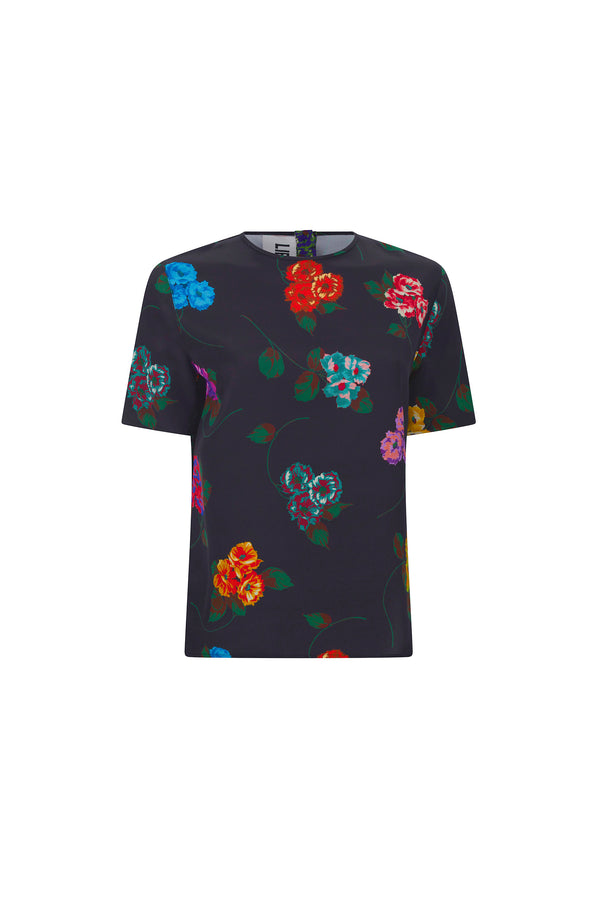 'ANTIQUE PRIMROSE' SHORT SLEEVE BLOUSE - - Libertine
