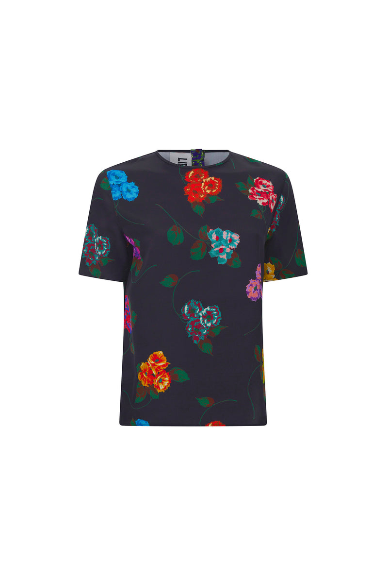 'ANTIQUE PRIMROSE' SHORT SLEEVE BLOUSE - - Libertine