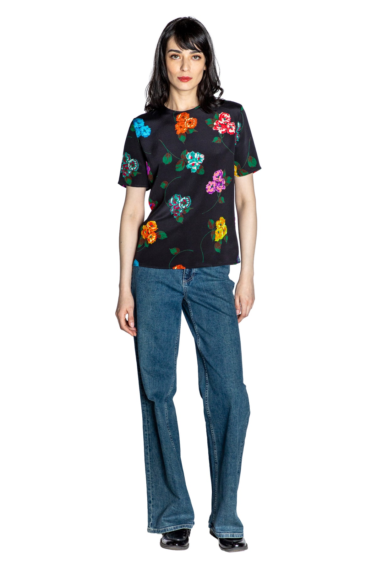 'ANTIQUE PRIMROSE' SHORT SLEEVE BLOUSE - - Libertine