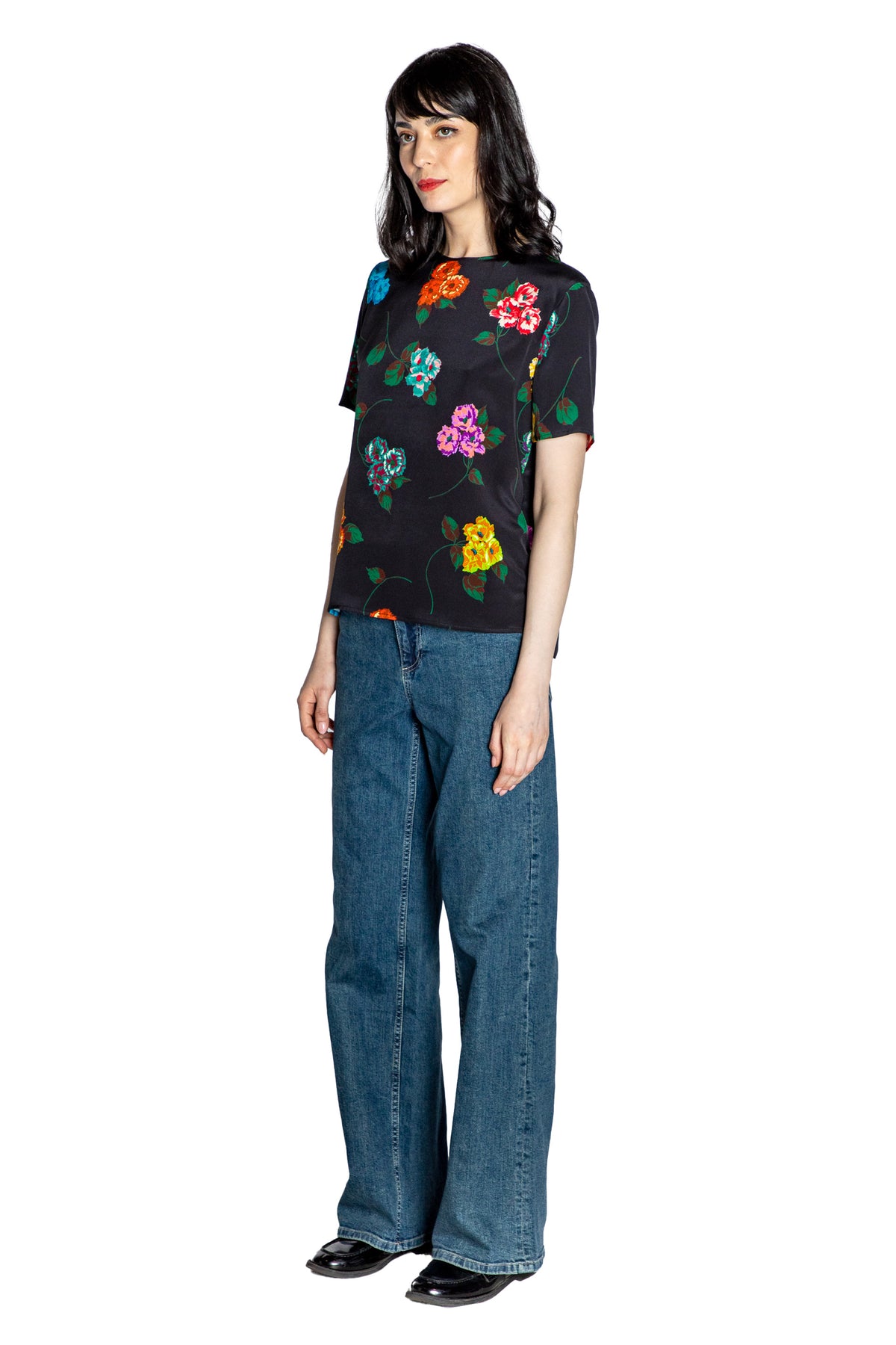 'ANTIQUE PRIMROSE' SHORT SLEEVE BLOUSE - - Libertine